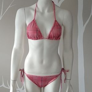 Women's red bikini two piece